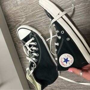 GUC black high top converse